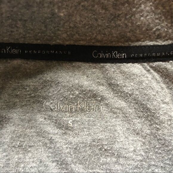 Calvin Klein Performance Sweat Shirt Gray Small - Picture 7 of 10
